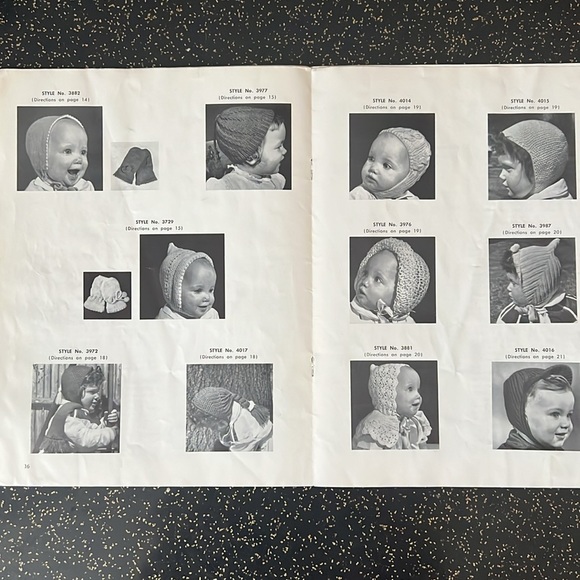 Vintage Spinnerin Baby and Toddler Hand Knits Vol 137 1957 Pattern Book - Picture 5 of 8